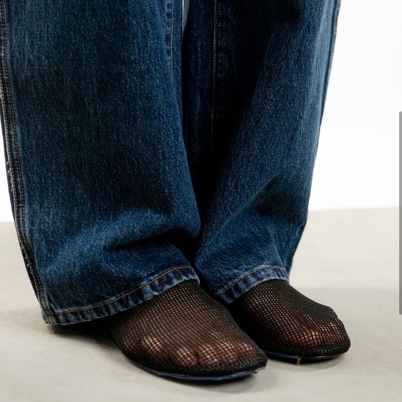 KHAITE Black Mesh Flats - Picture 9 of 9